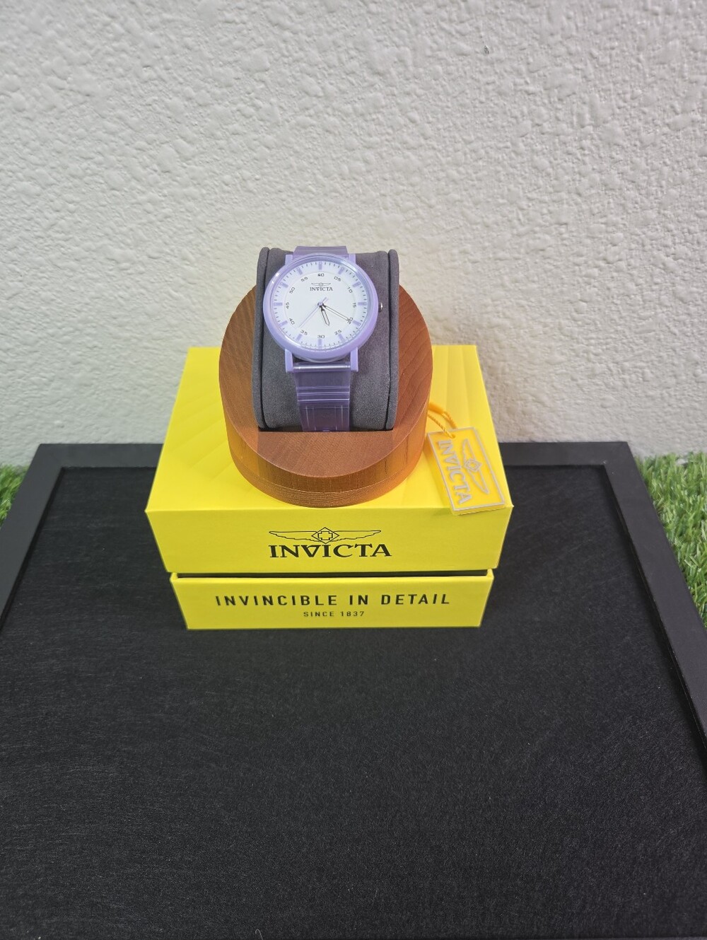 Invicta Angel 50748 Unisex 40mm Purple Transparent Quartz Watch NEW